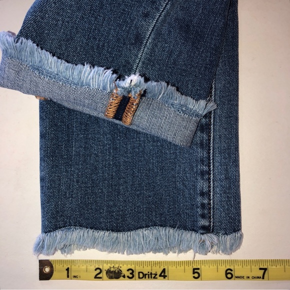 MISS ME 26x27 High Rise Ankle Straight Frayed Hem NWT - Picture 15 of 17